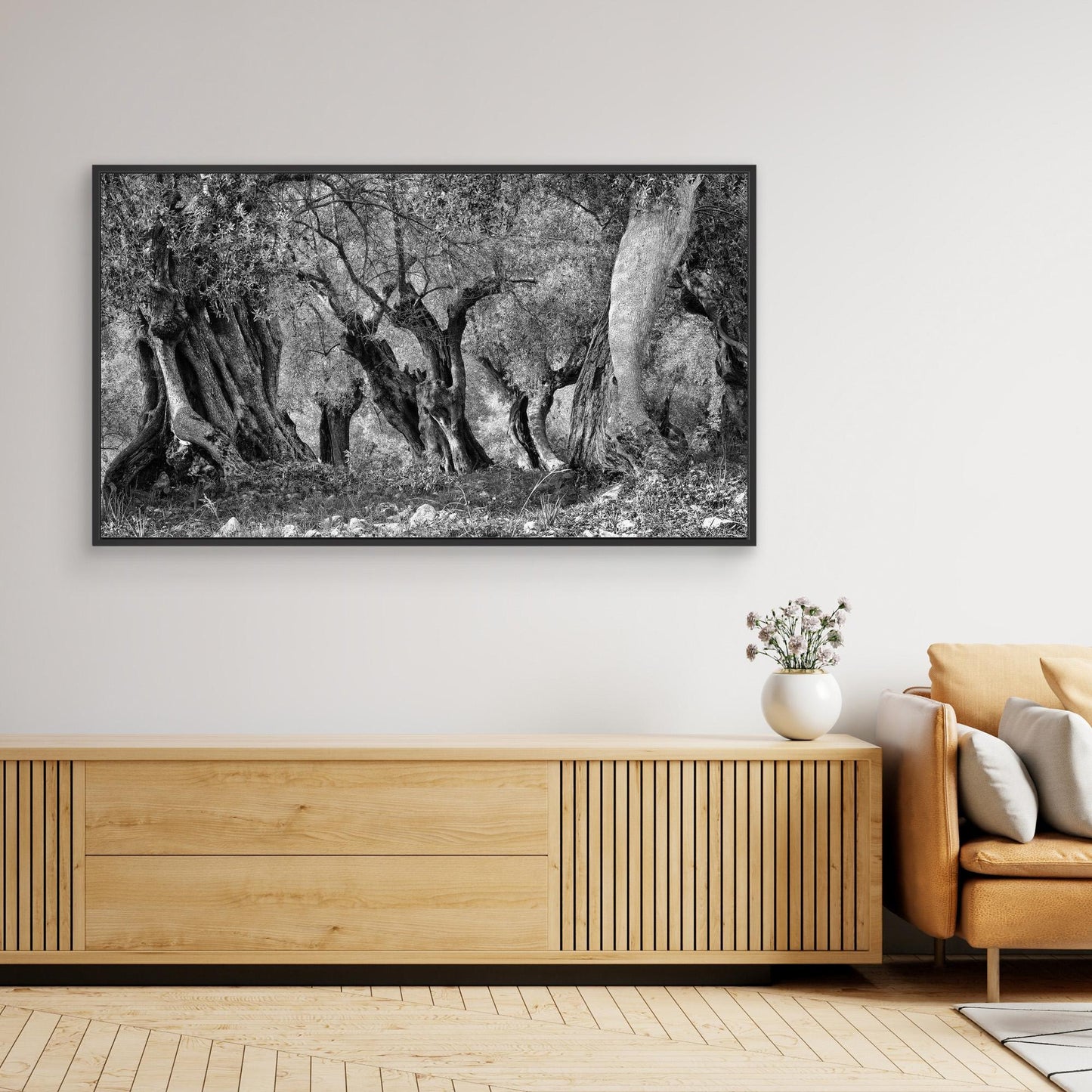 THROUGH THE GROVE - on canvas