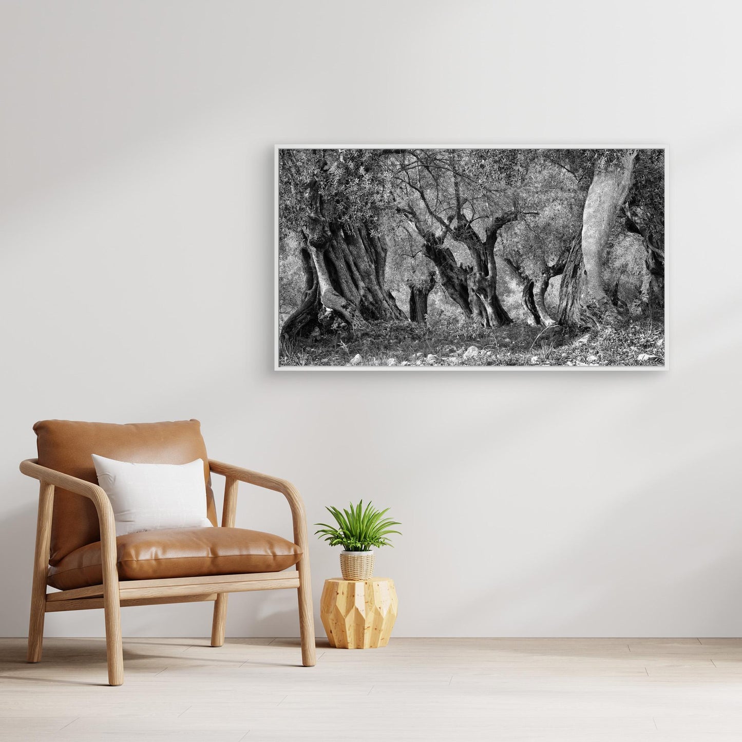 THROUGH THE GROVE - on canvas